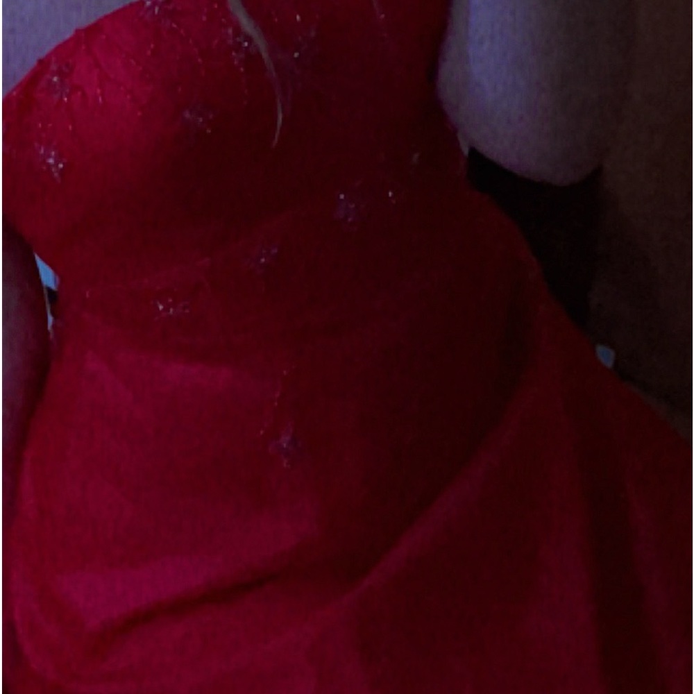 Red gown